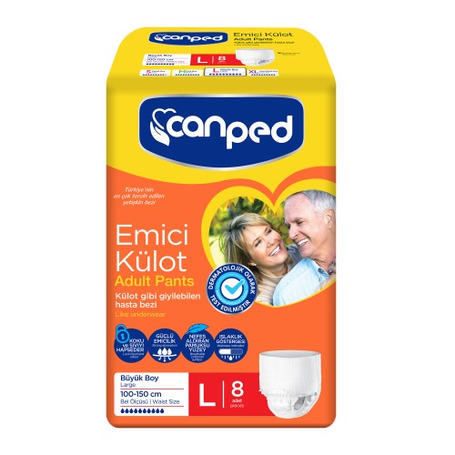 Canped Emici Külot Büyük Boy 8 Adet